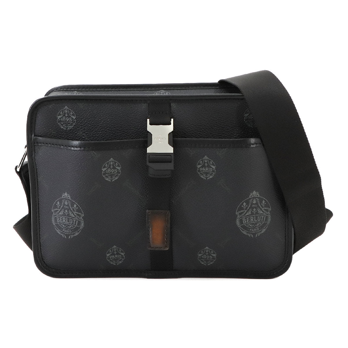 Cruiser Shoulder Bag PVC Leather Black Purse