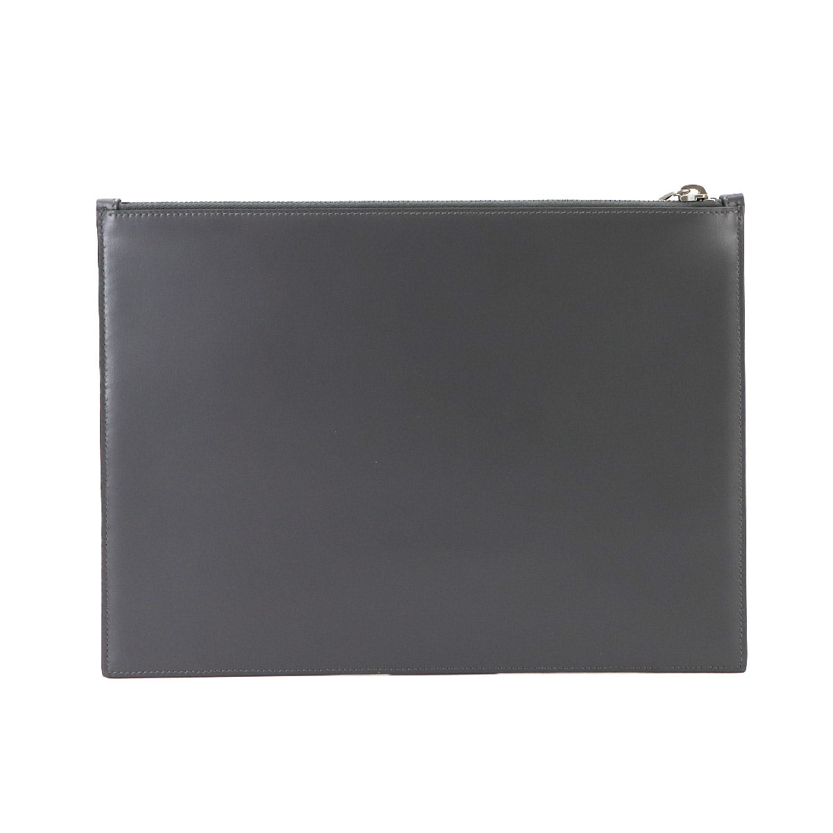 Clutch Bag Leather Gray 635099 Purse
