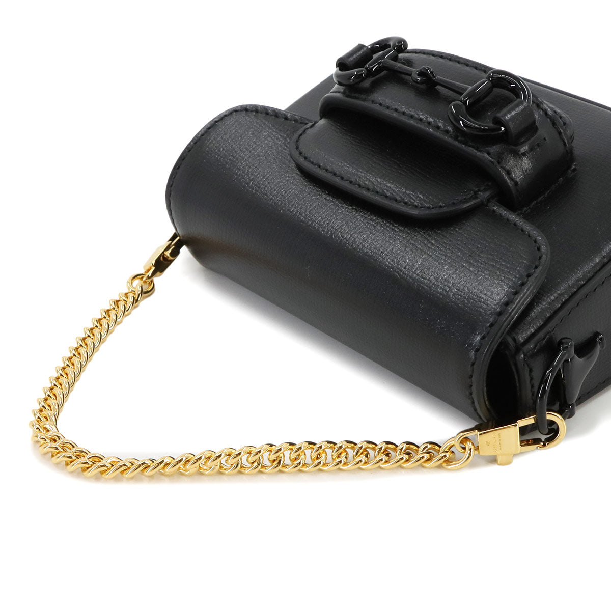 Horsebit 1955 Mini Chain Hand Hand Shoulder Bag Leather 726863
