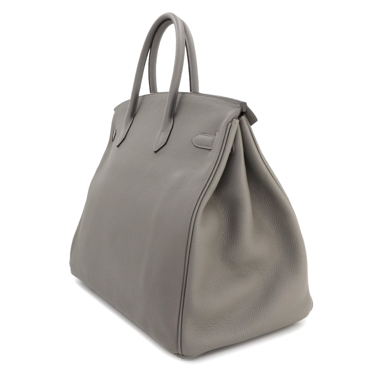 HERMES Birkin 40 Hand Bag Togo Gris Meyer Purse
