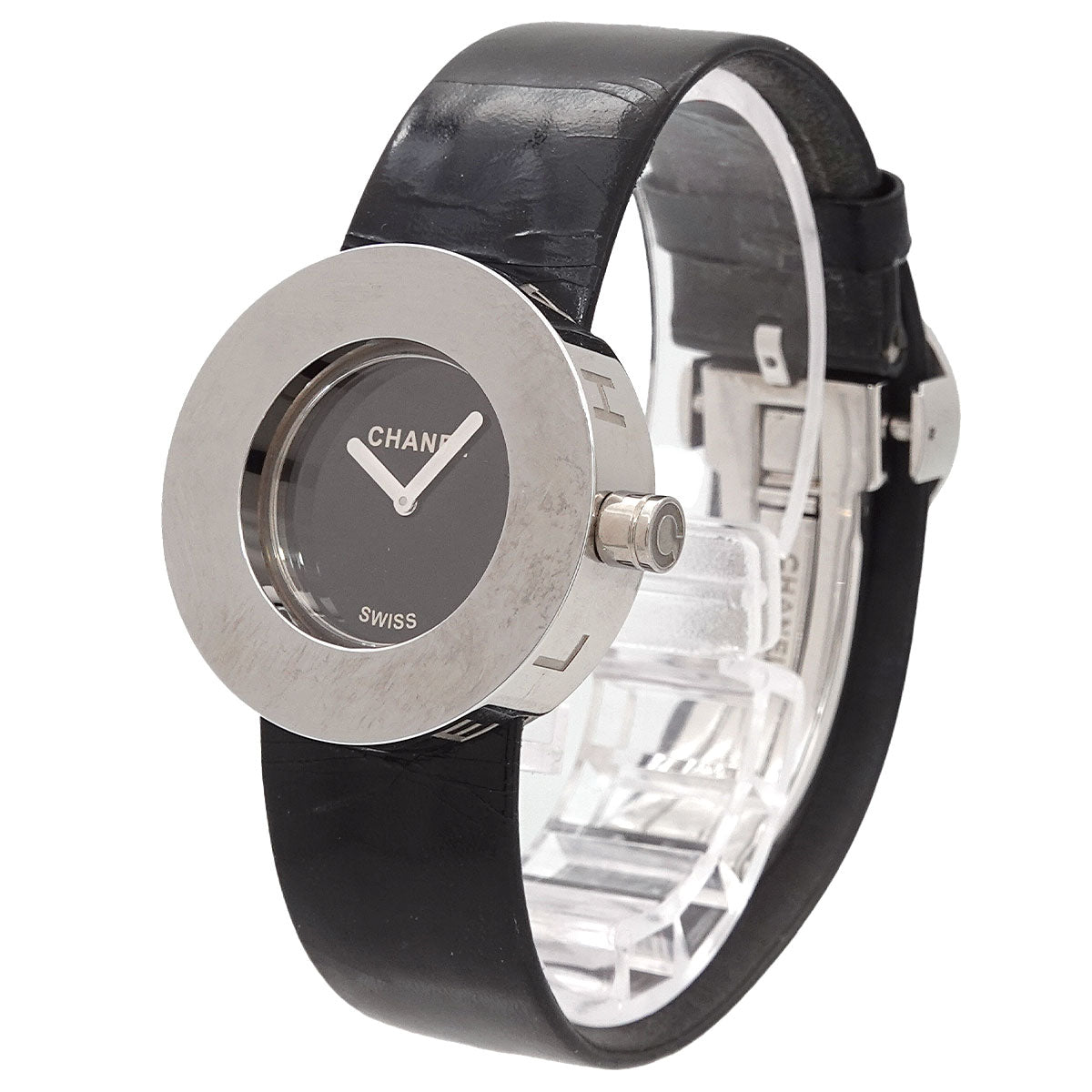 La Ronde H0579 Quartz Black Dial Enamel Ladies Watch