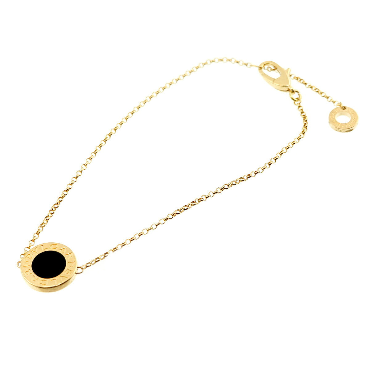 Double Logo Onyx SM Bracelet 18K Yellow Gold 750
