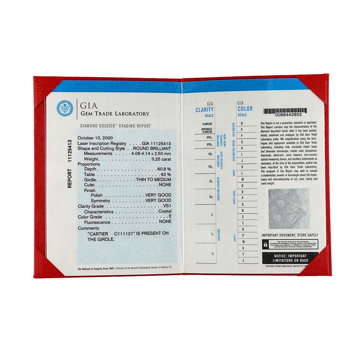 Diamond 0.25ct E/VS1 Ring Pt Size48 4.5(US)