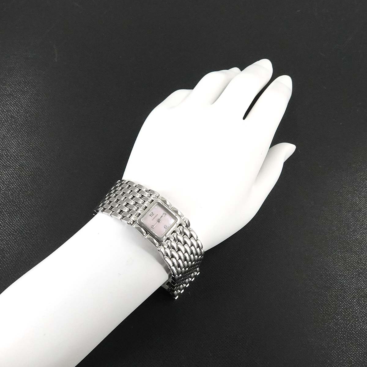 Panthere Ruban W61003T9 Quartz Pink Shell Dial Ladies Watch