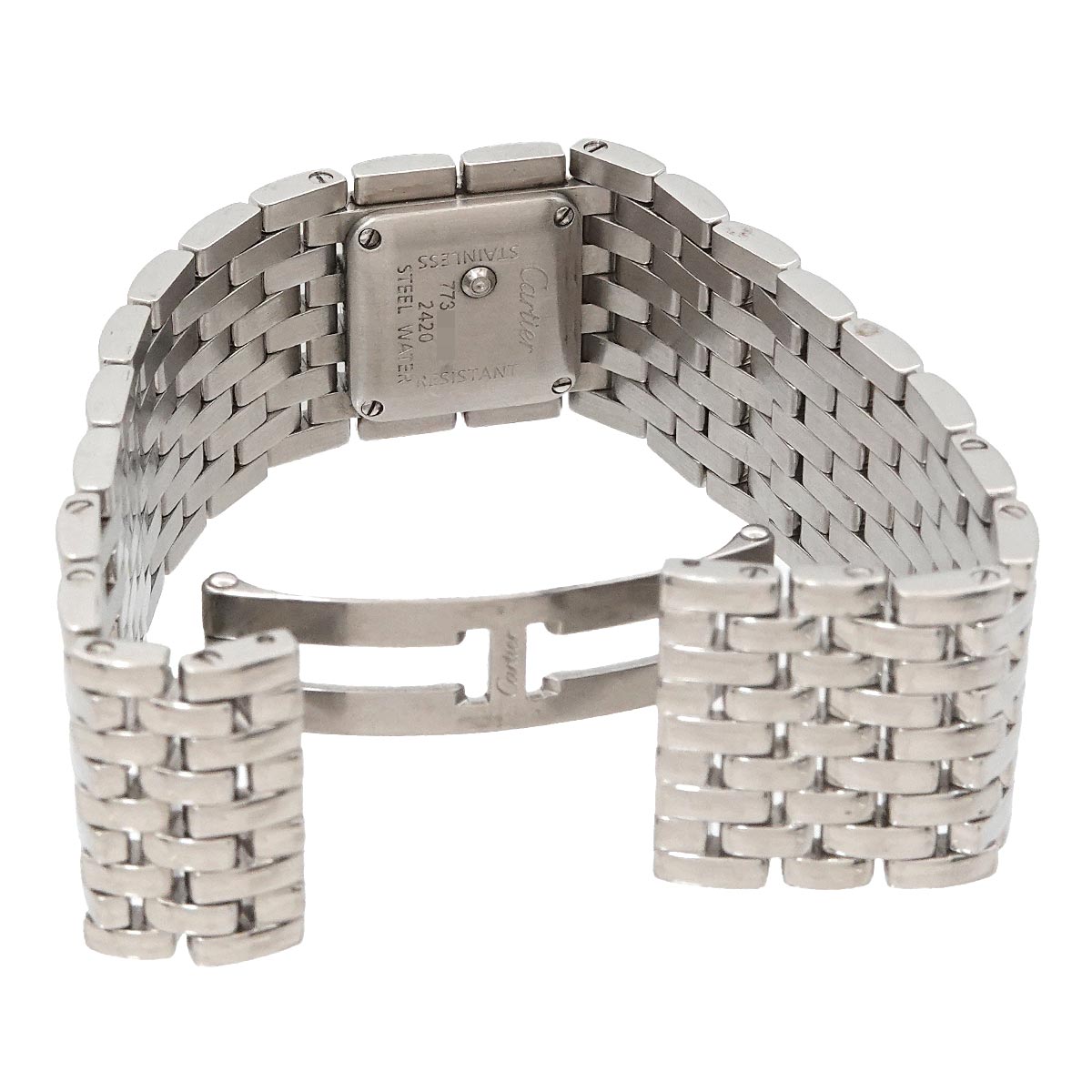 Panthere Ruban W61003T9 Quartz Pink Shell Dial Ladies Watch