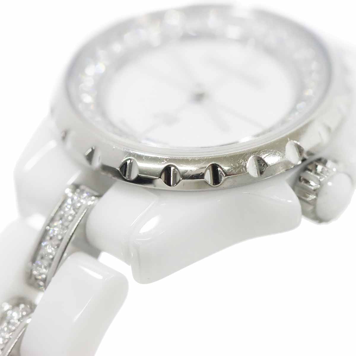 J12 XS H5238 Diamond Ceramic Quartz White Dial Ladies Watch