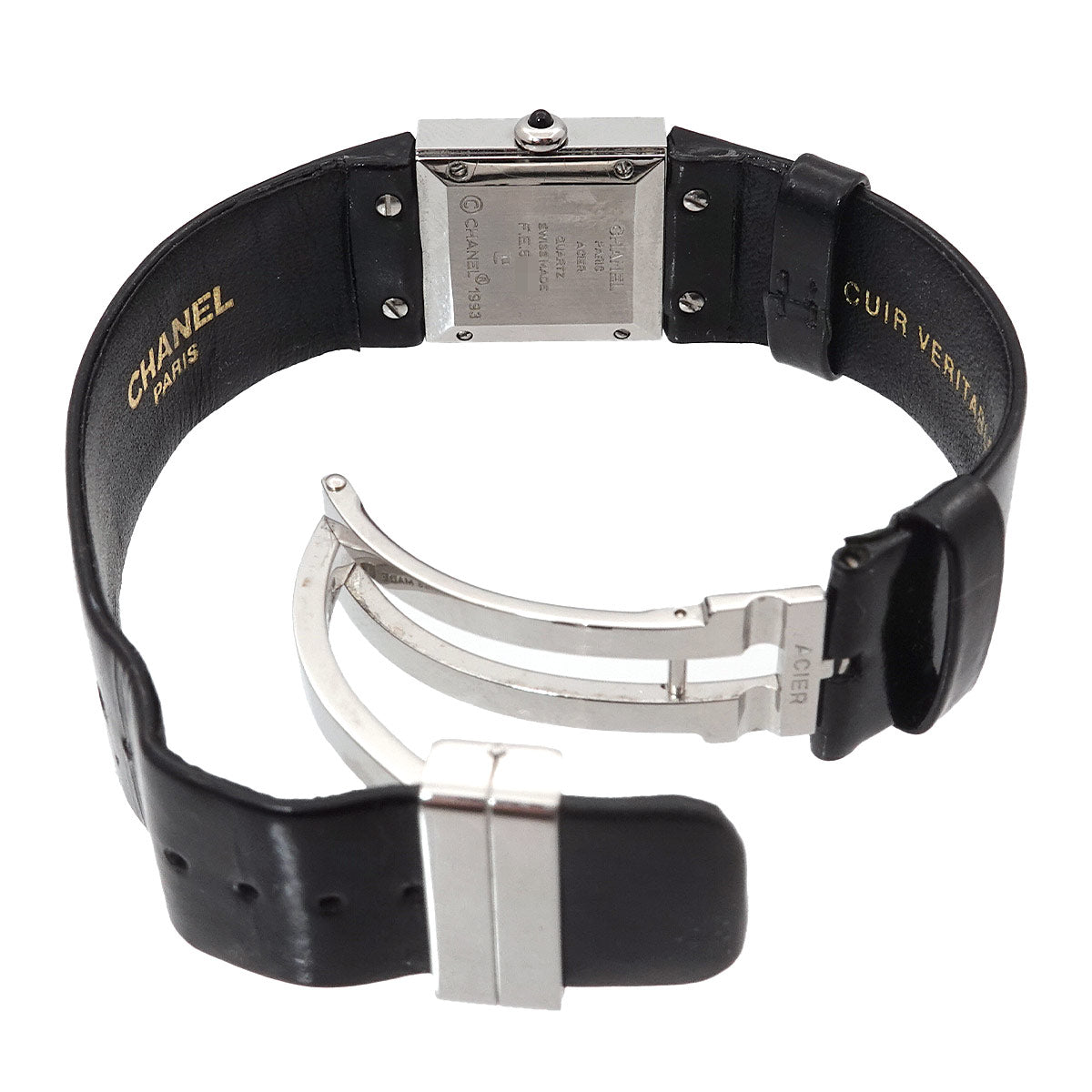 Matelasse H0116 Quartz Black Dial Ladies Vintage Watch