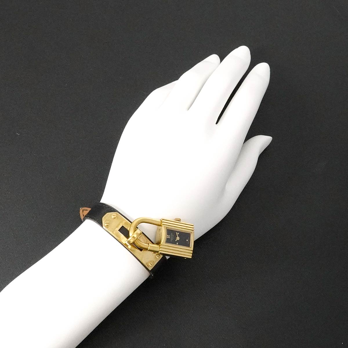 KELLY Watch Quartz Black Dial Leather Ladies Watch