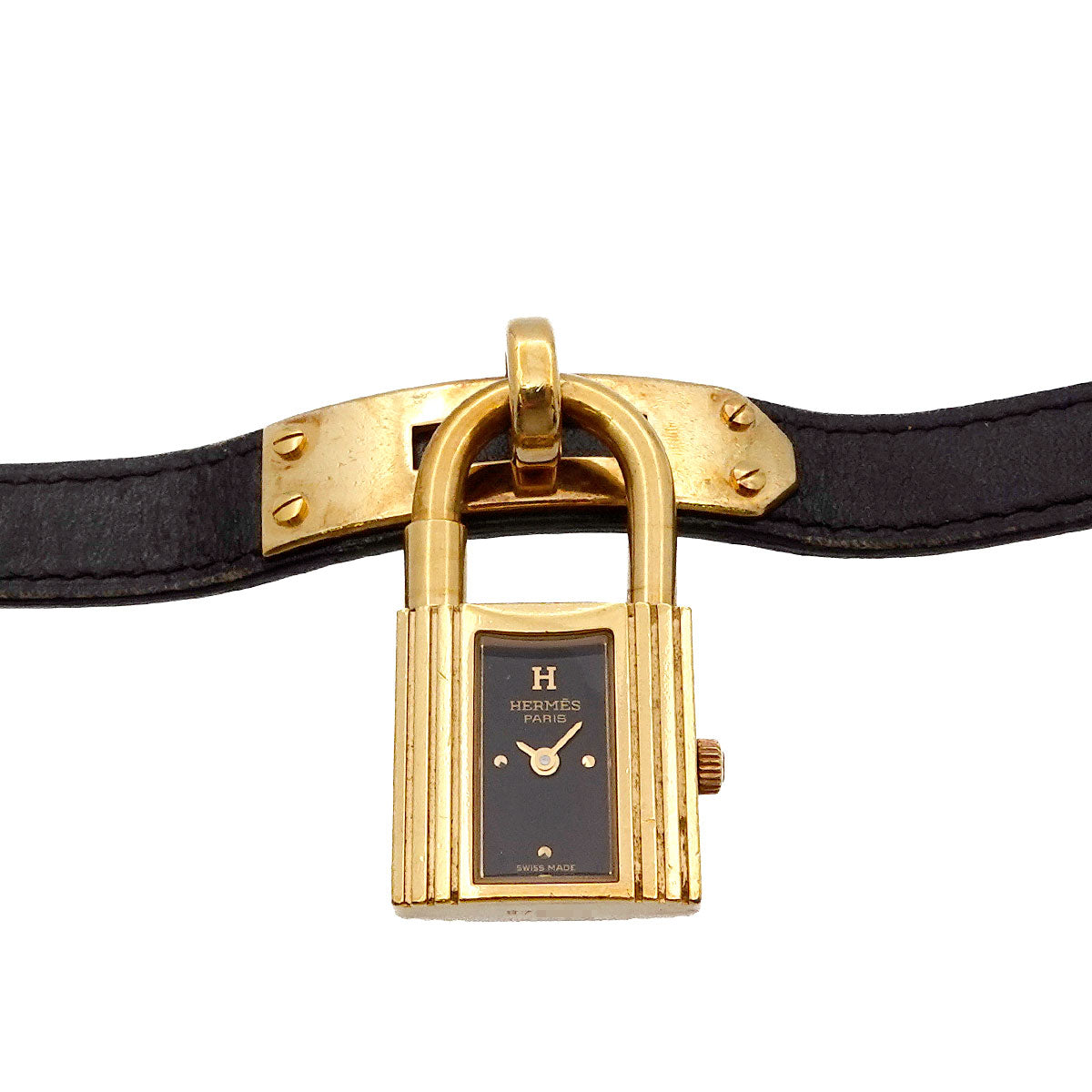 KELLY Watch Quartz Black Dial Leather Ladies Watch