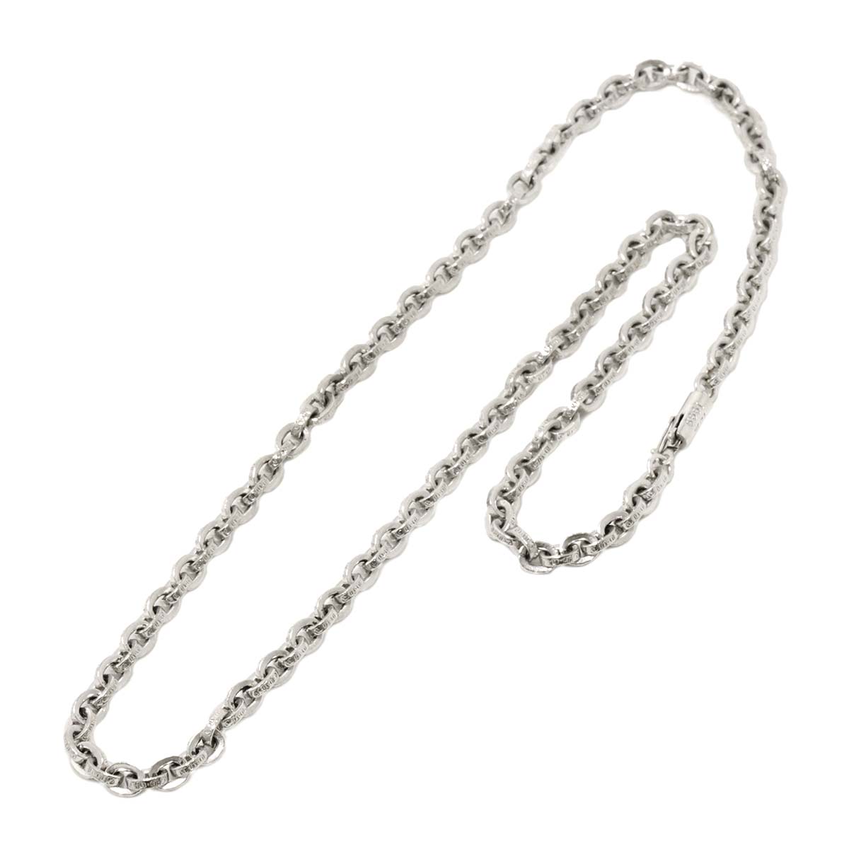 Paper Chain Necklace 18K White Gold 750