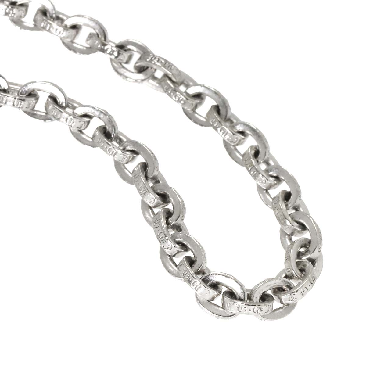Paper Chain Necklace 18K White Gold 750