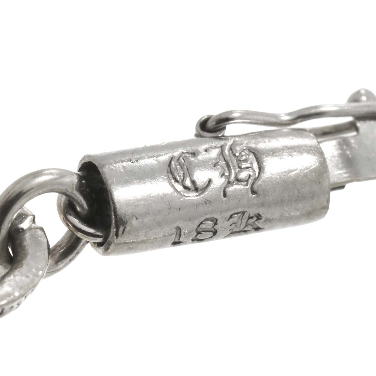 Paper Chain Necklace 18K White Gold 750