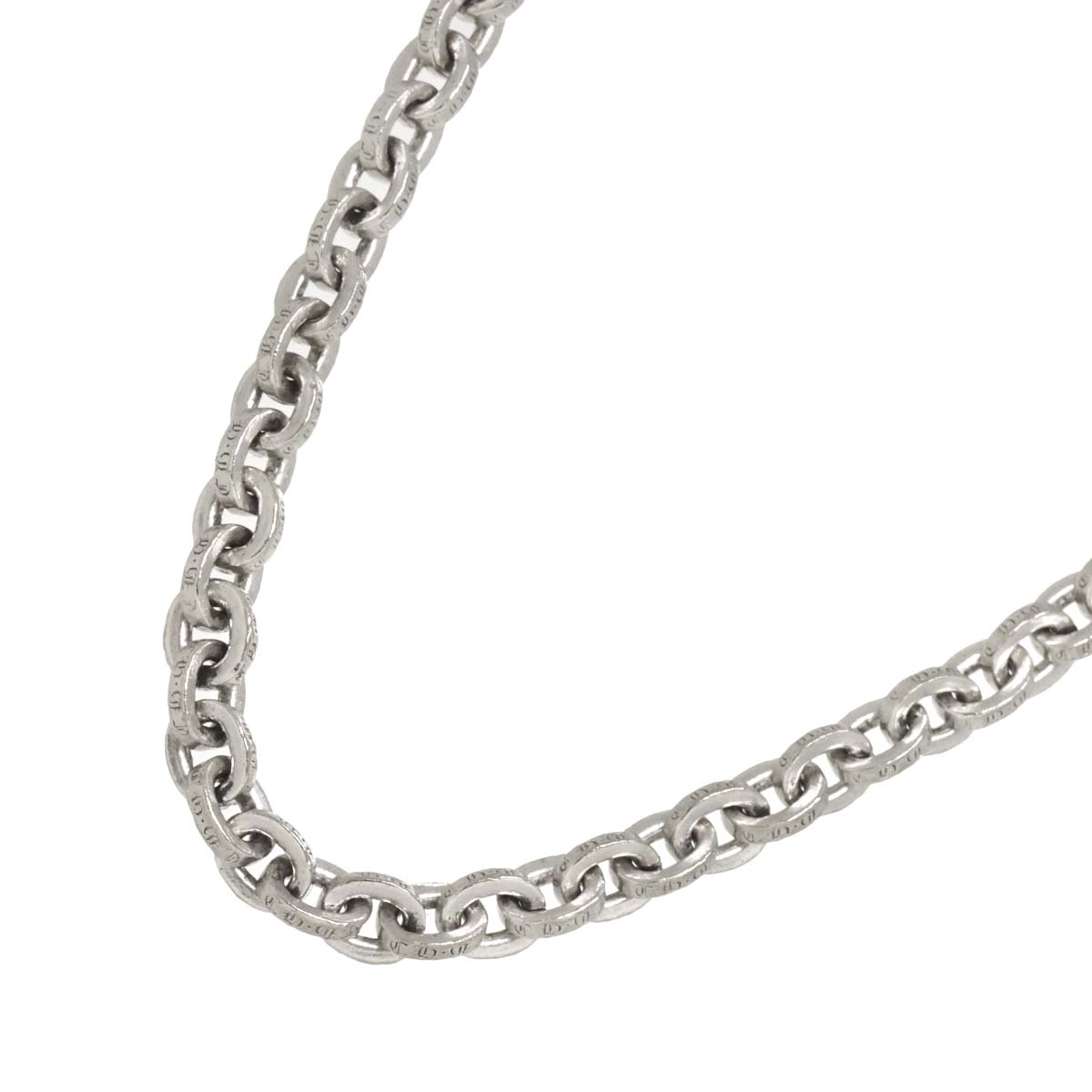 Paper Chain Necklace 18K White Gold 750