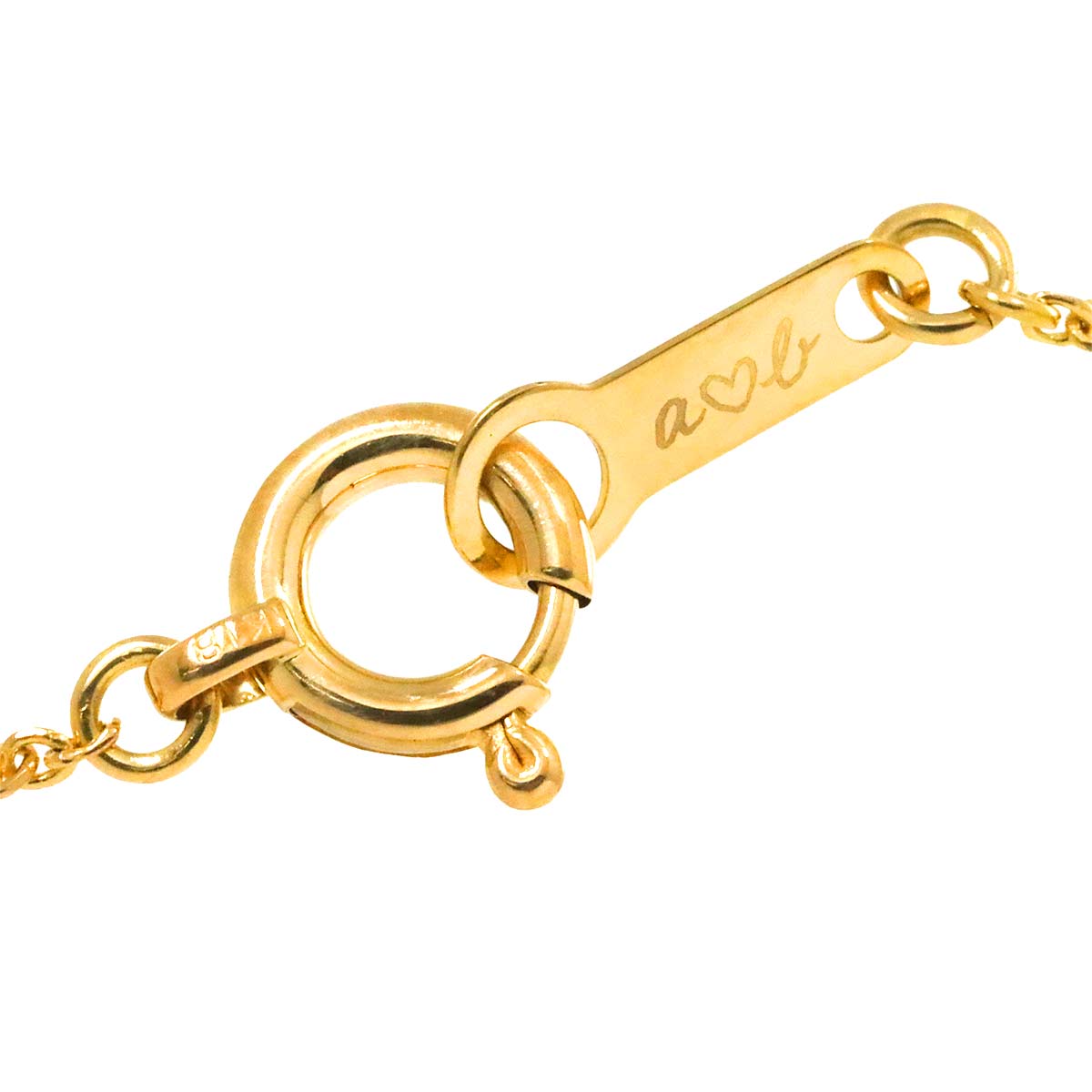 Diamond Necklace 18K Yellow Gold 750