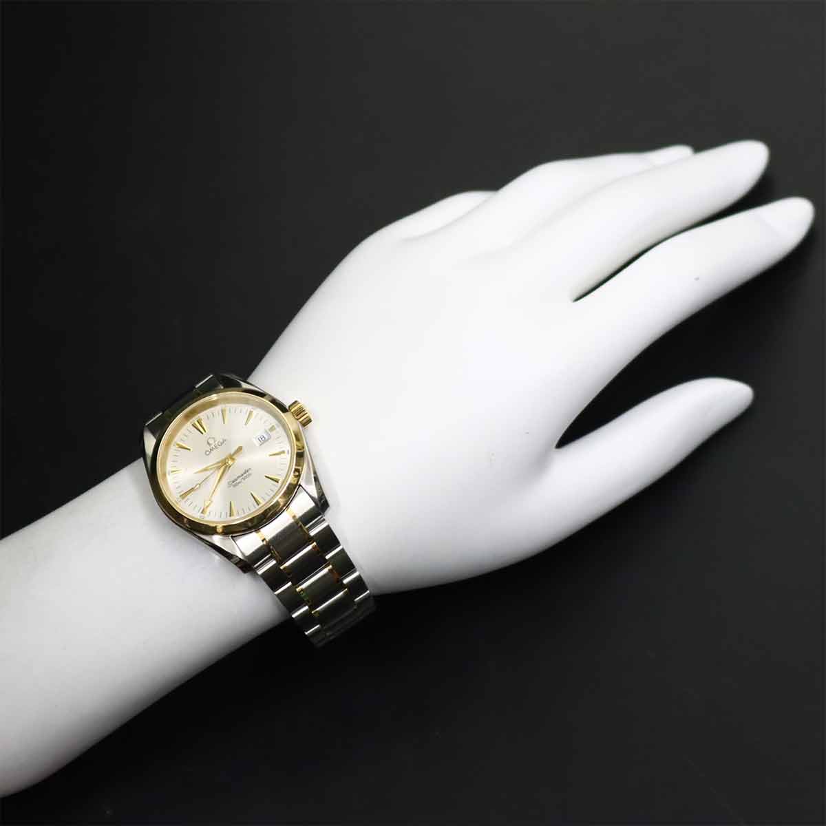 Seamaster Aqua Terra 2318.30 Date Quartz YG Mens Watch