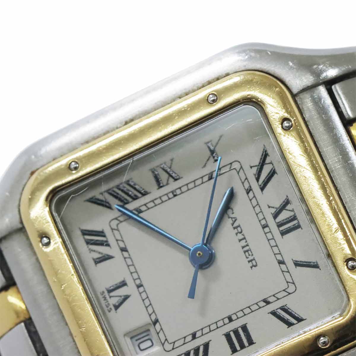 Panthere MM 2Row W25028B6 YG Quartz Date Cream Dial Boys