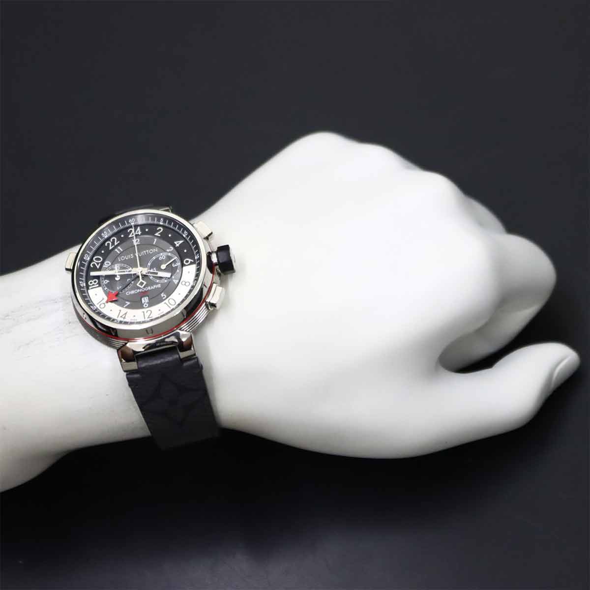 Tambour Q1A40 Automatic Gray Dial Mens Watch