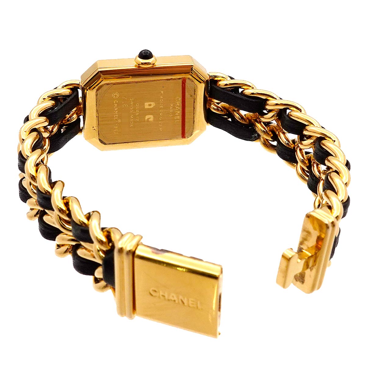 Premiere Size M H0001 Vintage Quartz Black Dial Ladies Watch