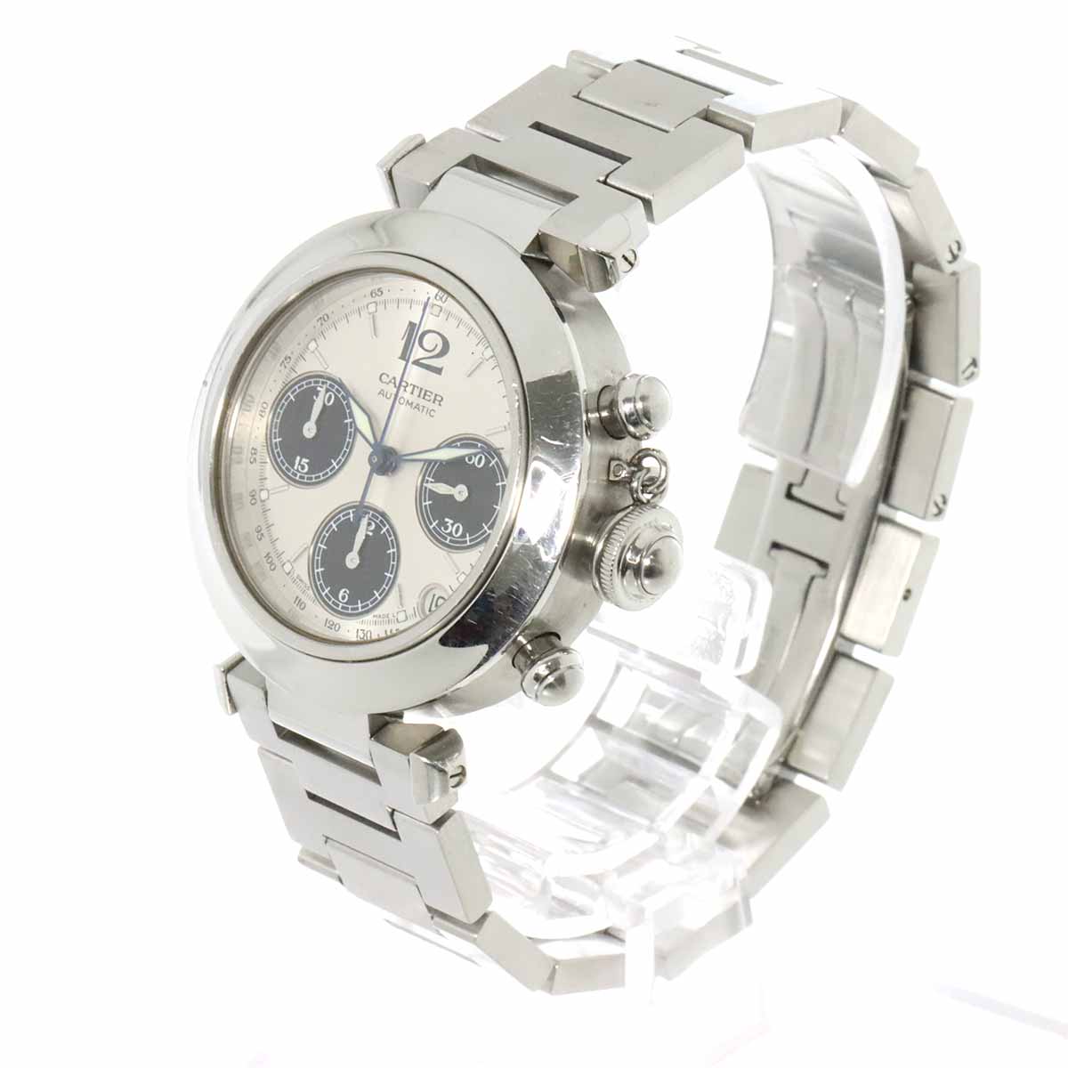 Pasha C Chronograph W31048M7 Automatic Silver Dial Boys Watch