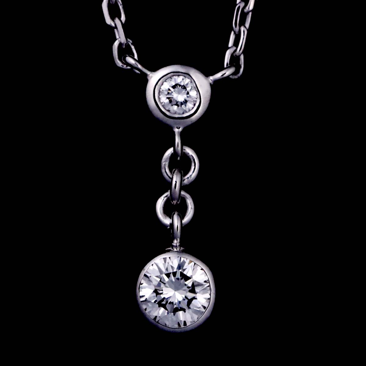 Perlita Diamond 0.16ct Necklace 18K White Gold 750