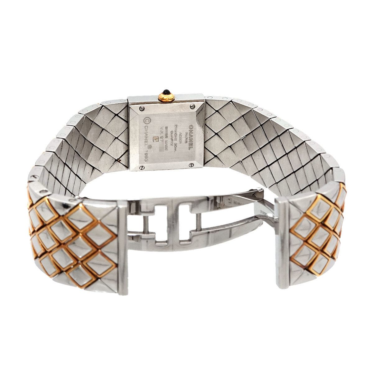 Matelasse Two Tones watch H0475 Quartz Black Dial Ladies