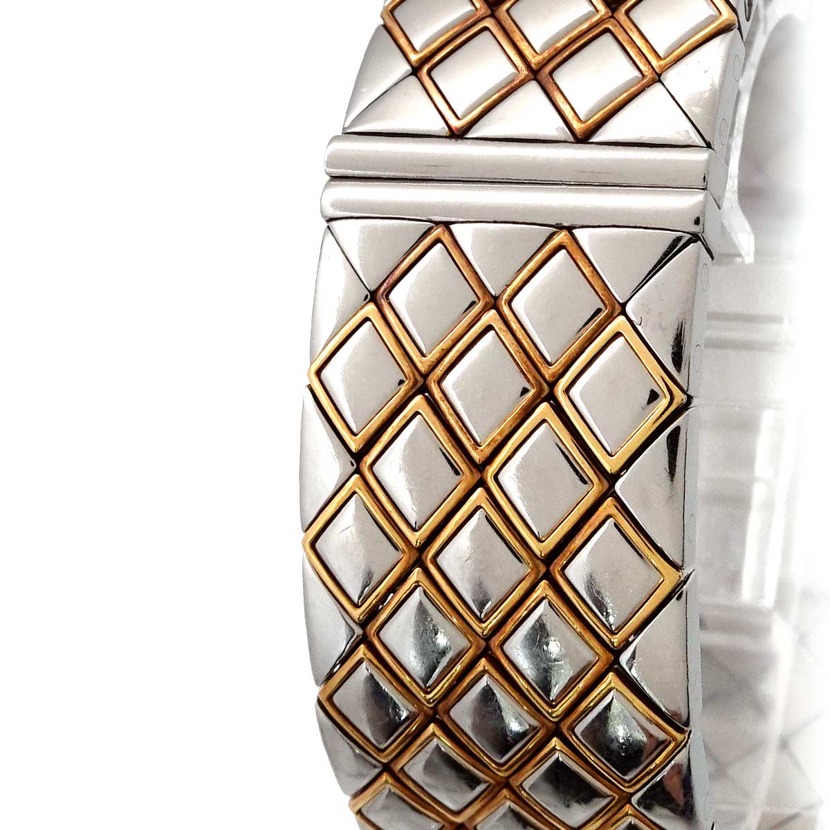 Matelasse Two Tones watch H0475 Quartz Black Dial Ladies