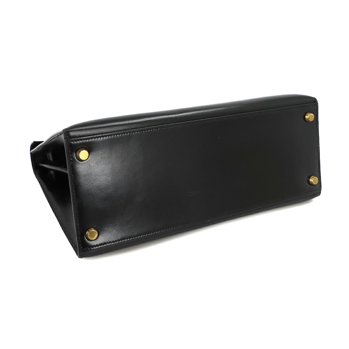 Kelly 28 2way Hand Shoulder Bag Box carf Black Purse 90272735