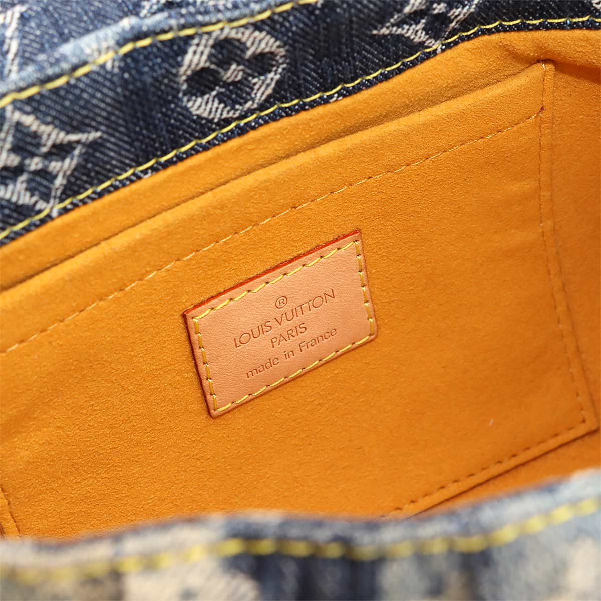 Monogram Denim Mini Pleaty Raye Shoulder Bag Blue M95333