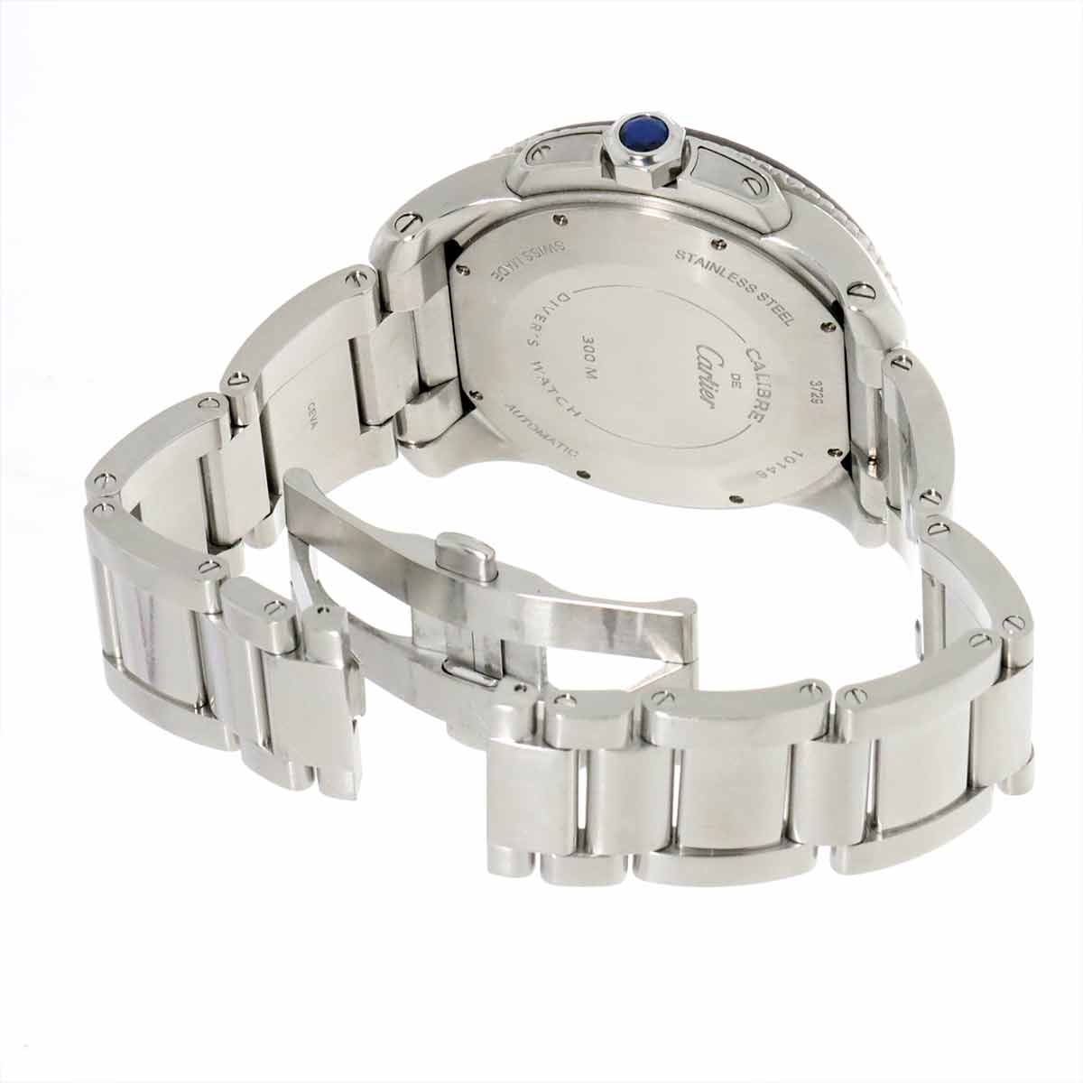 Calibre de Cartier Diver W7100057 Date Black Dial Mens Watch