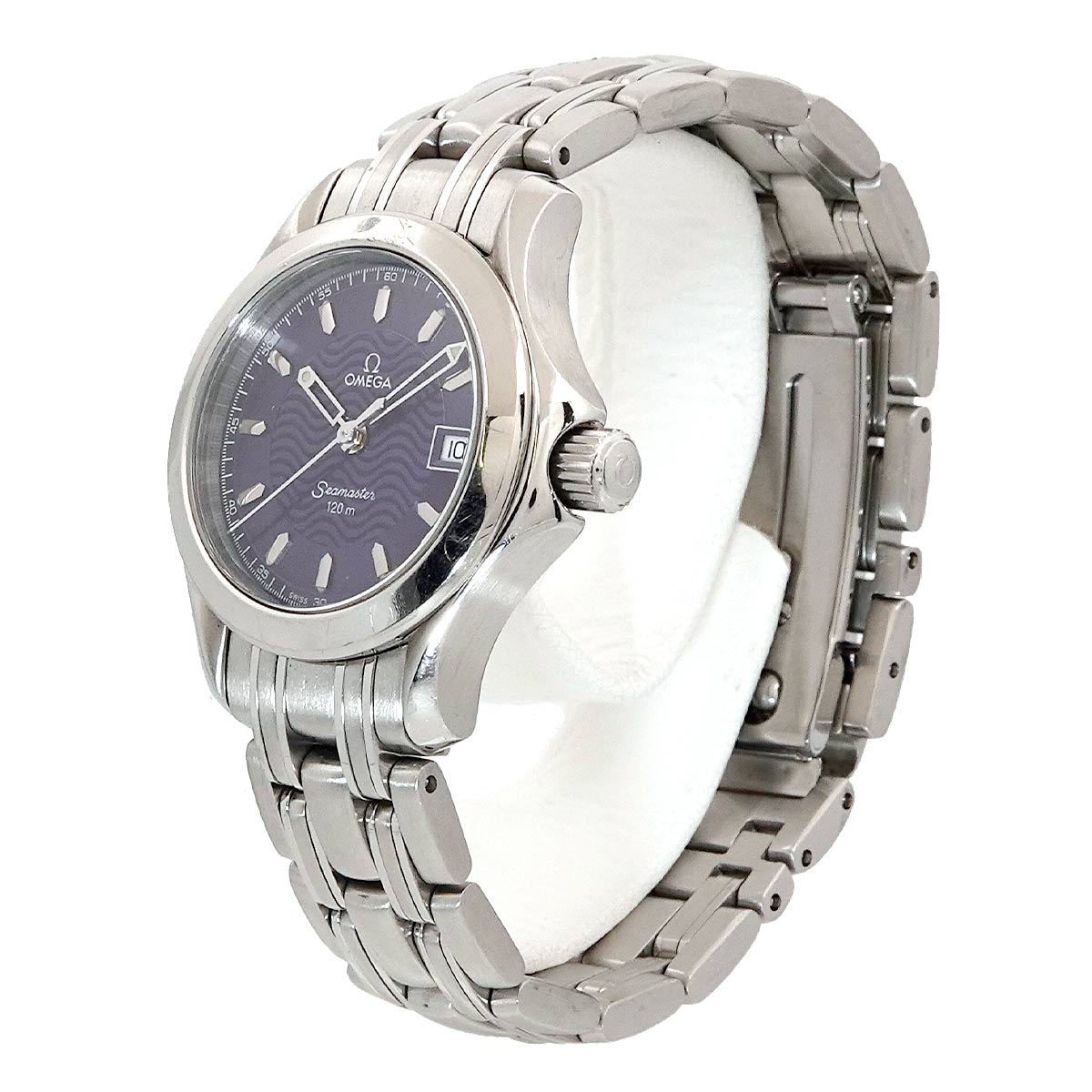 Seamaster 120m Date Quartz Blue Dial Ladies Watch