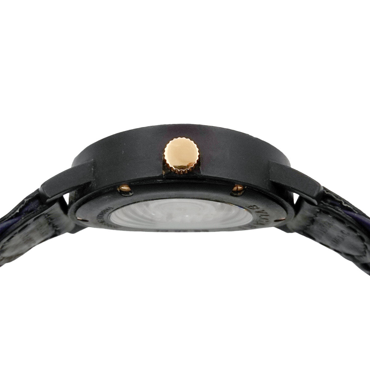 BVLGARIBVLGARI Carbon Gold BB40CL 750 YG Blue Dial Mens