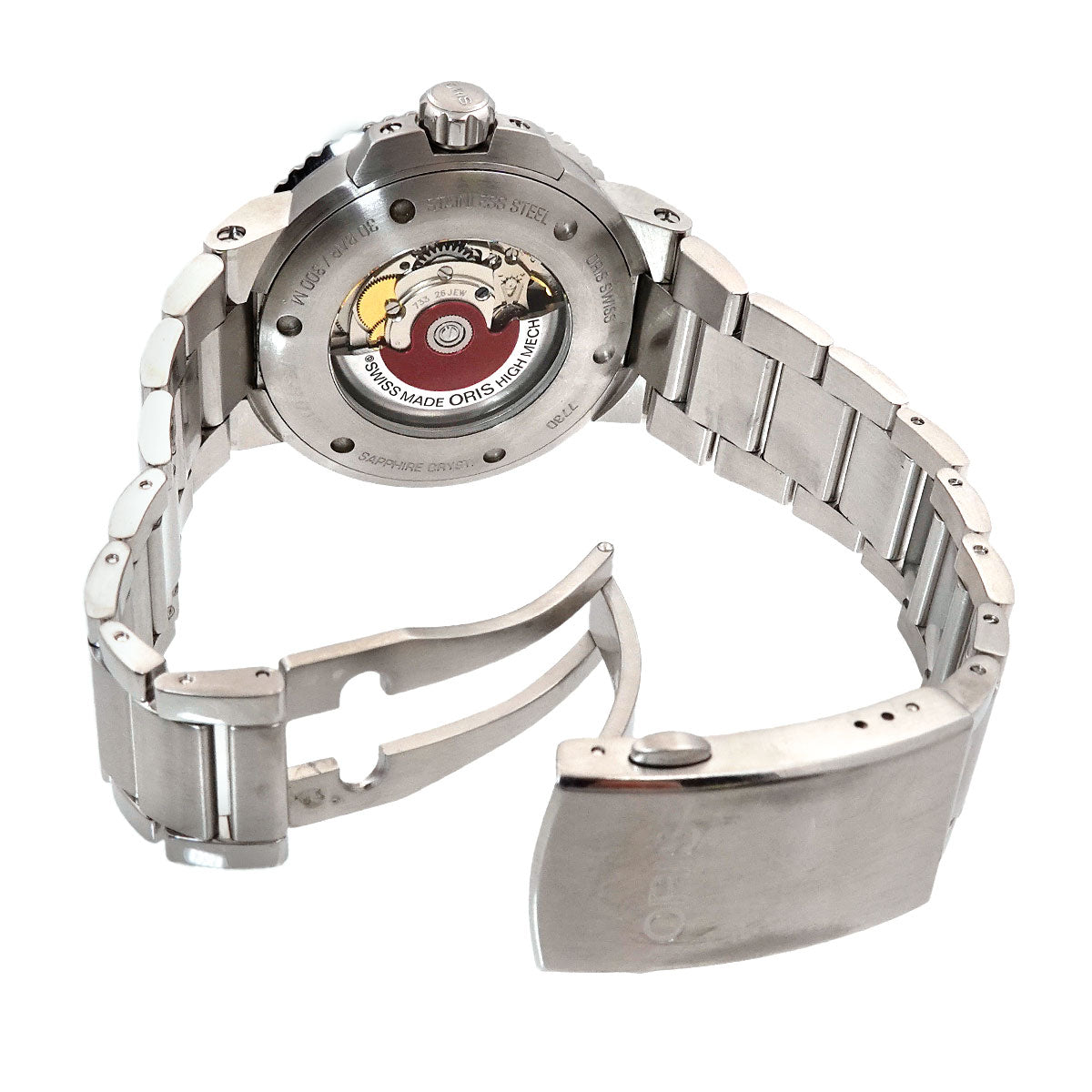 Aquis Date 01 733 7730 Automatic Date Black Dial Mens Watch