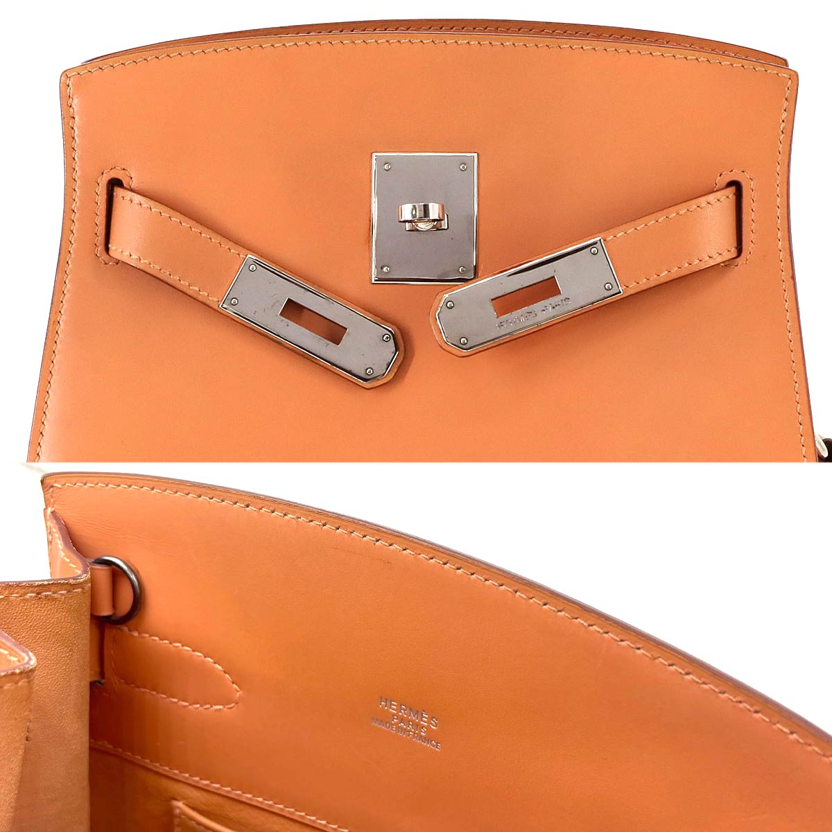 Kelly Sport MM Shoulder Bag Box Calf Leather Pink Purse 90272945