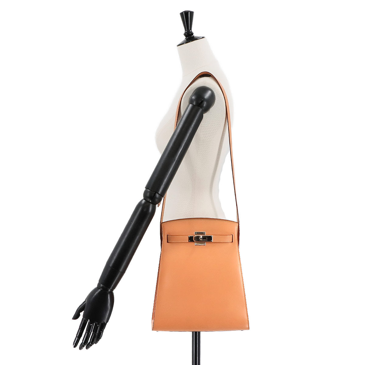 Kelly Sport MM Shoulder Bag Box Calf Leather Pink Purse 90272945