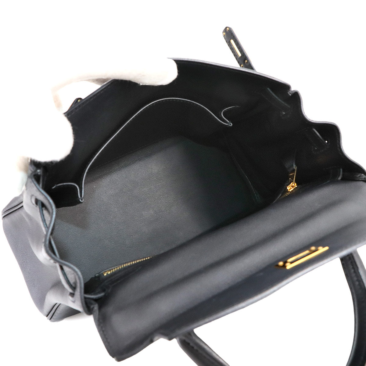 Kelly 25 2way Hand Shoulder Bag Veau Swift Black Purse 90273030