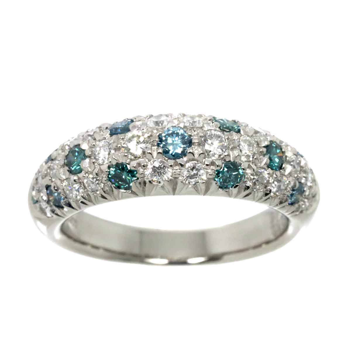 Diamond 0.66ct Treat Diamond 0.52ct Ring Pt Platinum size6.5-6.75(US)
