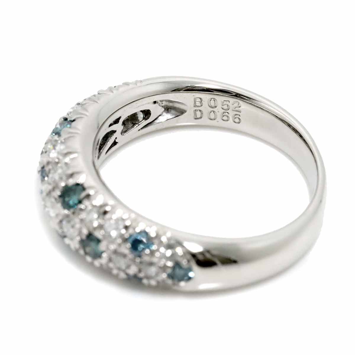 Diamond 0.66ct Treat Diamond 0.52ct Ring Pt Platinum size6.5-6.75(US)