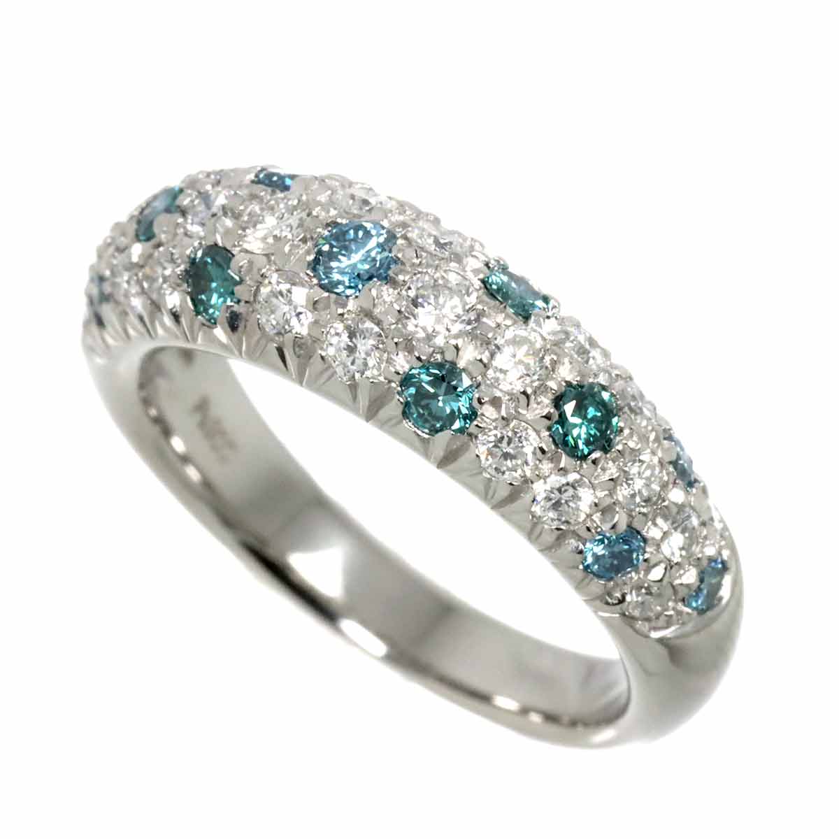 Diamond 0.66ct Treat Diamond 0.52ct Ring Pt Platinum size6.5-6.75(US)