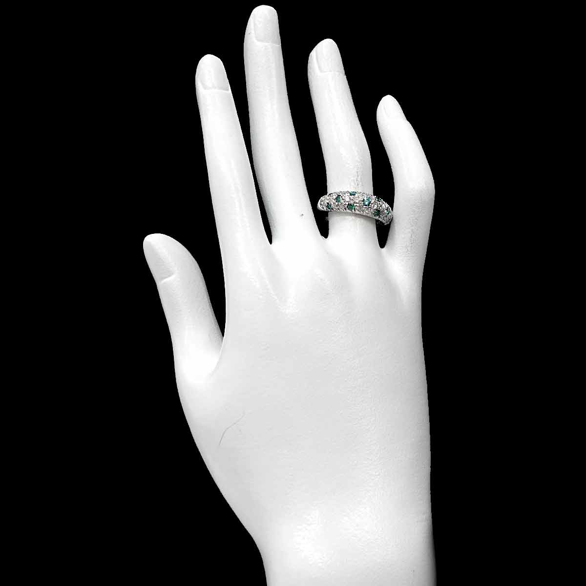 Diamond 0.66ct Treat Diamond 0.52ct Ring Pt Platinum size6.5-6.75(US)