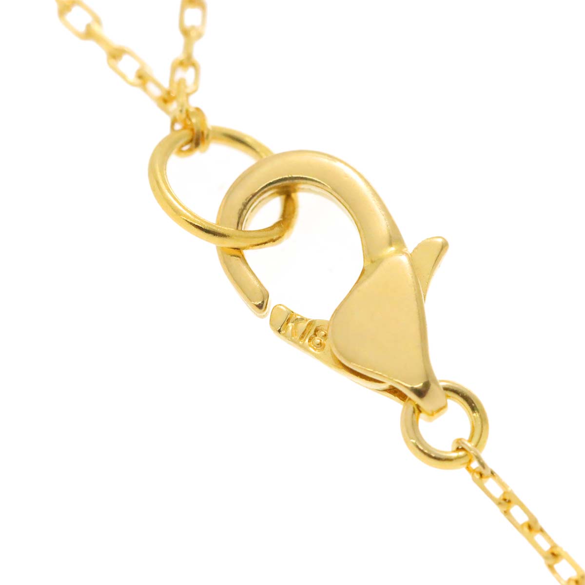 Diamond 0.13ct Sapphire Necklace 18K YG 750