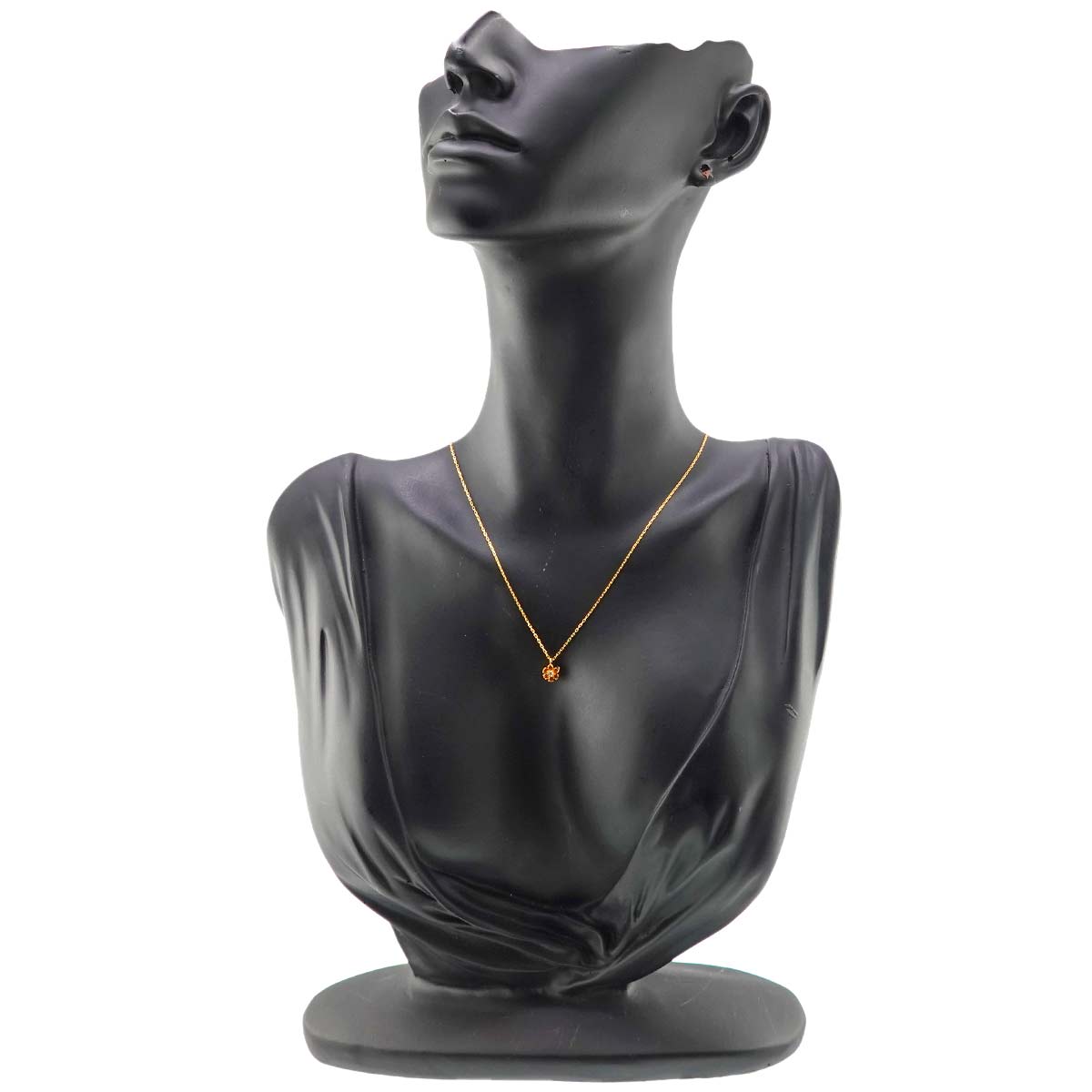 Diamond 0.13ct Sapphire Necklace 18K YG 750