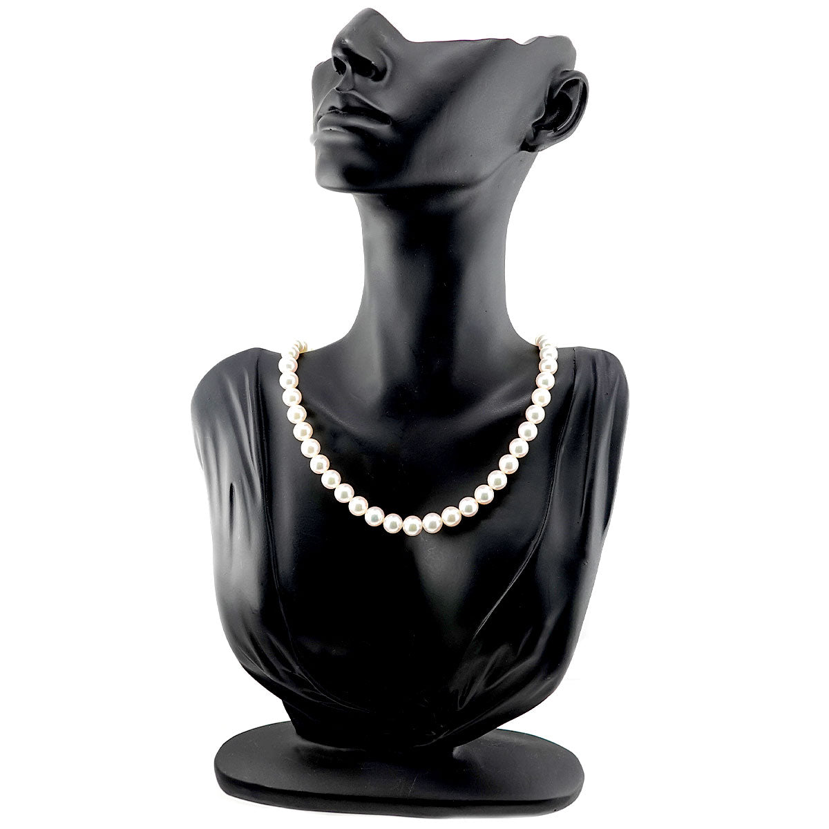Akoya Pearl 8.0-7.5mm Necklace SV Silver
