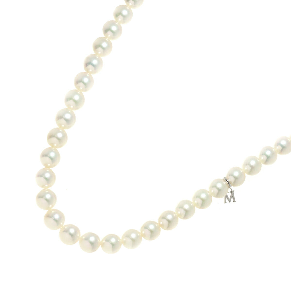 Akoya Pearl 8.0-7.5mm Necklace SV Silver