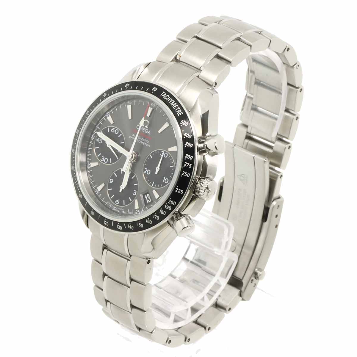 Speedmaster Date 323 30 40 40 06 001 Gray Black Dial Mens