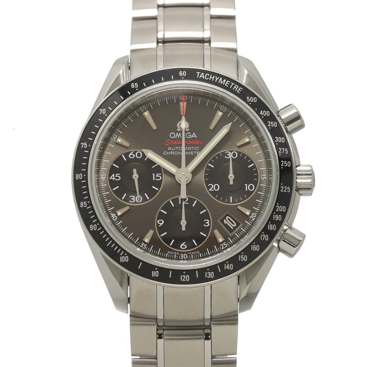 Speedmaster Date 323 30 40 40 06 001 Gray Black Dial Mens