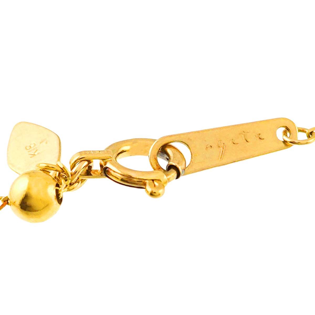 Diamond 0.10ct Necklace 18K YG Yellow Gold 750