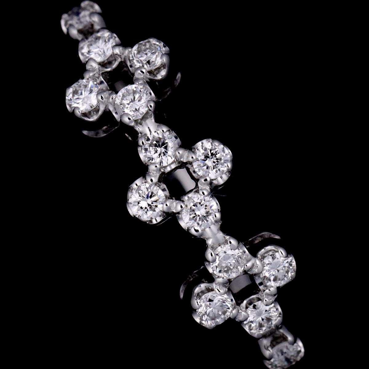 VENDOME Diamond 0.15ct Ring 18K WG 750 Size4.75-5(US)