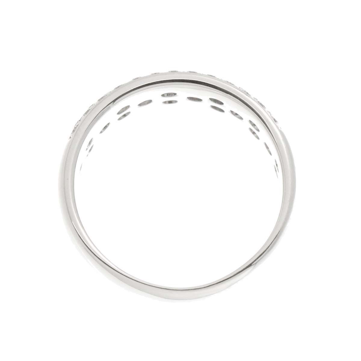 Diamond 0.78ct Ring 18K K18 WG White Gold size6.75(US)
