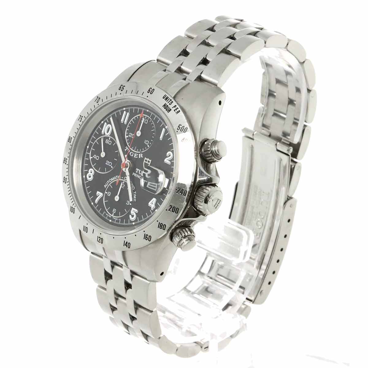 Chrono Time Prince Date 79280 Date Automatic Black Dial Mens 90273972