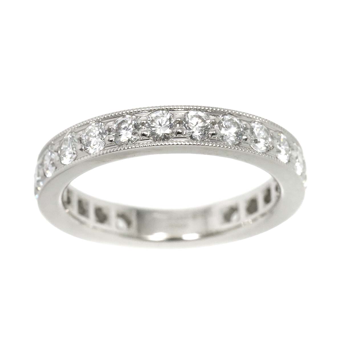 Full Diamond band Ring Platinum Size5.25(US)